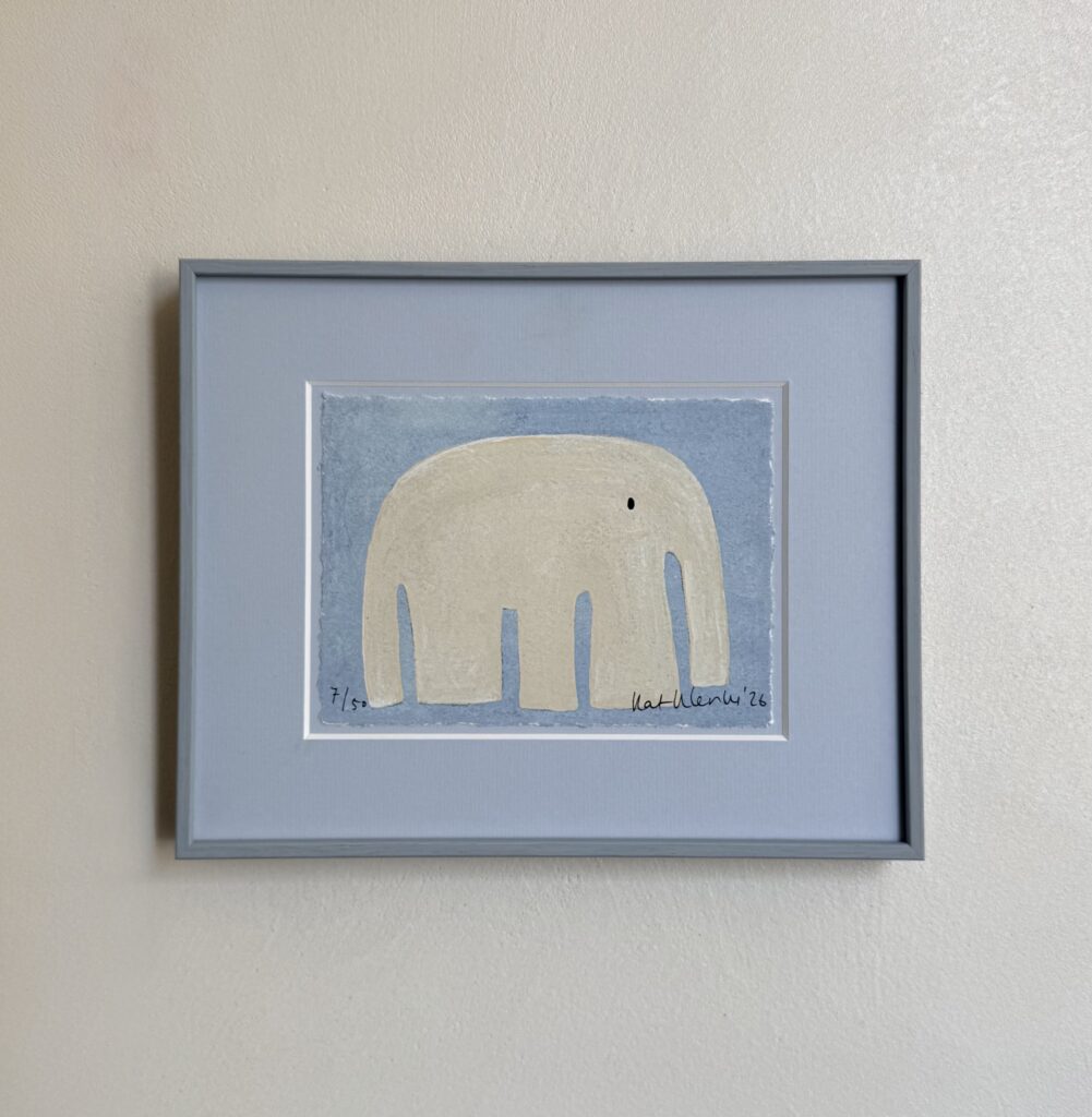 Creamy Blue Elephant